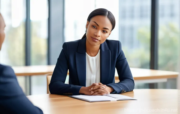 비즈니스 코칭의 윤리적 이슈 - **Prompt: The Foundation of Trust in Coaching**
    A diverse male business coach and a female clien...