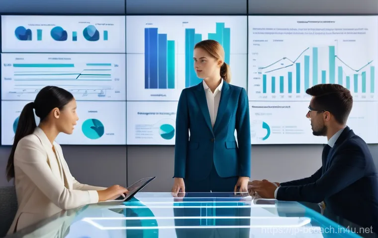 비즈니스 코칭의 윤리적 이슈 - **Prompt: The Foundation of Trust in Coaching**
    A diverse male business coach and a female clien...