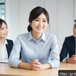비즈니스 코칭과 공감 능력 개발 - A modern Japanese office setting where a diverse team of young professionals attentively listen to a...